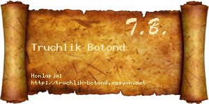 Truchlik Botond névjegykártya